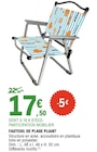 Fauteuil de plage pliant - E.Leclerc à Reims Fauteuil de plage pliant en promo chez E.Leclerc Reims à 17,50 €