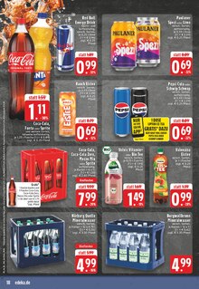 Coca Cola im EDEKA Prospekt "Aktuelle Angebote" mit 28 Seiten (Marl)