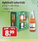 Apfelsaft naturtrüb im V-Markt Prospekt Apfelsaft naturtrüb von im aktuellen V-Markt Prospekt für 8,99 €