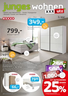 XXXLutz Möbelhäuser Prospekt "junges wohnen." mit  Seiten (Neubrandenburg)