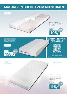 Matratze im aktuellen Möbel Inhofer Prospekt (Augsburg) Matratze im Möbel Inhofer Prospekt "Matratzen für perfekten Schlafkomfort" mit 16 Seiten (Augsburg)