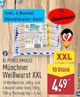Münchner Weißwurst XXL Angebote von Händlmaier bei ALDI Nord Berlin für 4,49 €