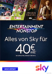 Aktueller Sky München Prospekt "ENTERTAINMENT NONSTOP" mit 4 Seiten