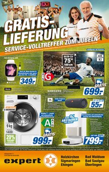 Fernseher im expert Prospekt "Top Angebote" mit 8 Seiten (Ravensburg)