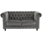 Aktuelle Sofa Angebote bei XXXLutz in Wuppertal Aktuelles CHESTERFIELD-SOFA Samt Grau, Schwarz Angebot bei XXXLutz in Wuppertal ab 399,00 €