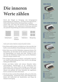Matratze im Polstermöbel Fischer Prospekt "Sagen Sie Ihren Rückenschmerzen Adé!" mit 16 Seiten (Fürth)