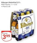 Aktuelle Bitburger Angebote bei GLOBUS in Weinheim Aktuelles Bitburger Alkoholfrei 0,0 % Angebot bei GLOBUS in Weinheim ab 3,99 €
