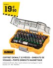 Promo Coffret 32 pièces - embouts de vissage + porte embouts magnétique à 19,90 € dans le catalogue Tout Faire à Nolay