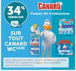 34% versés sur ma carte u sur tout CANARD wc - CANARD - Hyper U à Pierrefitte-sur-Seine 34% versés sur ma carte u sur tout CANARD wc - CANARD en promo chez Hyper U Pierrefitte-sur-Seine