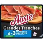 Jambon cru Les Grandes Tranches - AOSTE - Carrefour à Villeurbanne Jambon cru Les Grandes Tranches - AOSTE en promo chez Carrefour Villeurbanne à 4,89 €