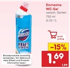 WC-Gel Angebote von Domestos bei Netto Marken-Discount Amberg für 1,69 €