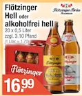 Flötzinger Hell im Getränke City Prospekt Flötzinger Hell von Flötzinger Bräu im aktuellen Getränke City Prospekt für 16,99 €
