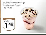Aktuelle Torte Angebote bei GLOBUS in Krefeld Aktuelles Sahnetorte to go Angebot bei GLOBUS in Krefeld ab 1,49 €