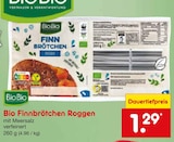 Finnbrötchen Roggen im Angebot bei Netto Marken-Discount in Filderstadt Finnbrötchen Roggen Angebote von BioBio bei Netto Marken-Discount Filderstadt für 1,29 €
