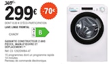 Lave linge frontal - CANDY en promo chez E.Leclerc Stiring-Wendel à 299,00 €