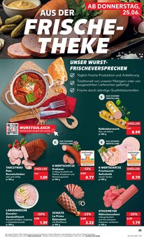 Wurst im Kaufland Prospekt "Hier bin ich richtig" mit 58 Seiten (Duisburg)