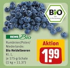 Bio Heidelbeeren im Angebot bei REWE in Stuttgart Bio Heidelbeeren Angebote von Rewe Bio bei REWE Stuttgart für 1,99 €