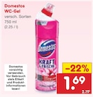 WC-Gel im Angebot bei Netto Marken-Discount in Koblenz WC-Gel Angebote von Domestos bei Netto Marken-Discount Koblenz für 1,69 €