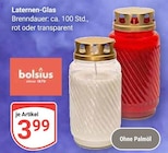 Laternen-Glas rot im Angebot bei GLOBUS in Krefeld Laternen-Glas rot Angebote von bolsius bei GLOBUS Krefeld für 3,99 €