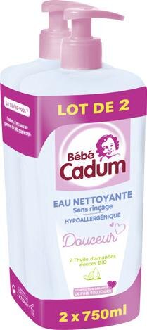 CADUM BEBE EAU NETTOYANTE DOUCEUR