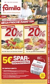 famila Nordwest Supermarkt Prospekt der aktuellen Woche mit 2 Seiten, gültig von 07.07.2025 bis 12.07.2025, in Dinklage und Umgebung Aktueller famila Nordwest Supermarkt Prospekt in Dinklage und Umgebung, "Markt - Angebote" mit 2 Seiten, 07.07.2025 - 12.07.2025