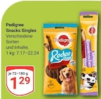 Snacks Singles im Angebot bei GLOBUS in Pulheim Snacks Singles Angebote von Pedigree bei GLOBUS Pulheim für 1,29 €