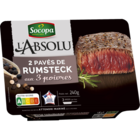 2 pavés de rumsteck marinés aux 3 poivres SOCOPA à 4,70 € dans le catalogue Carrefour