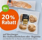 20% Rabatt Bio-Aufbackbrötchen oder -Baguette von Herzberger im aktuellen tegut Prospekt