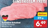 Aktuelles Schweine Schnitzel Angebot bei Netto Marken-Discount in Würzburg ab 6,49 €