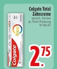 Total Zahncreme von Colgate im aktuellen EDEKA Prospekt für 2,75 €