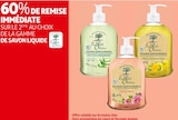 60% DE REMISE IMMÉDIATE SUR LE 2ÈME AU CHOIX DE LA GAMME DE SAVON LIQUIDE Le Petit Olivier - Le Petit Olivier en promo chez Auchan Supermarché Saint-Maur-des-Fossés