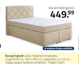 Aktuelles Boxspringbett Angebot bei ROLLER in Essen ab 449,99 €