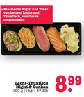 Aktuelle Thunfisch Angebote bei E center in Mannheim Aktuelles Lachs-Thunfisch Nigiri & Gunkan Angebot bei E center in Mannheim ab 8,99 €