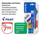 Gelschreiber-Set Frixion im Angebot bei GLOBUS in Rostock Gelschreiber-Set Frixion Angebote von Pilot bei GLOBUS Rostock für 6,49 €