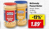 Peanut Butter von McEnnedy für 1,89 € bei Lidl im Angebot Peanut Butter von McEnnedy im aktuellen Lidl Prospekt