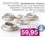 Kombiservice „Fusion“ im Möbel Inhofer Prospekt Kombiservice „Fusion“ von Ritzenhoff & Breker im aktuellen Möbel Inhofer Prospekt für 59,95 €