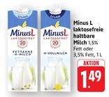 Fettarme H-Milch Angebote von MinusL bei EDEKA Rottenburg für 1,49 €