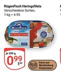 Heringsfilets Angebote von RügenFisch bei GLOBUS Rostock für 0,99 €