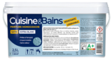Promo PEINTURE SPÉCIALE CUISINE & BAINS BLANC ASPECT SATIN VELOUTÉ 2.5L à 29,90 € dans le catalogue Décor Discount à Valence