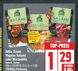 Vegane Salami oder Mortadella von Billie Green im aktuellen EDEKA Prospekt