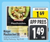 Maultaschen im EDEKA Prospekt Maultaschen von Burger im aktuellen EDEKA Prospekt für 1,49 €