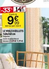 LE VOILE 8 ŒILLETS 140x240 cm en promo chez Centrakor Belfort à 9,99 €