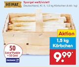 Netto Marken-Discount Tegernheim - Spargel weiß/violett Angebot im Prospekt Spargel weiß/violett bei Netto Marken-Discount im Tegernheim Prospekt für 9,99 €
