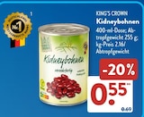Kidneybohnen von King's Crown im aktuellen ALDI SÜD Prospekt für 0,55 €