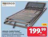 Lattenrost „Comfort Premium“ im Segmüller Prospekt Lattenrost „Comfort Premium“ von ERGO DREAM im aktuellen Segmüller Prospekt für 199,99 €