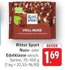 Nussklasse im Angebot bei E center in Göppingen Nussklasse Angebote von Ritter Sport bei E center Göppingen für 1,69 €