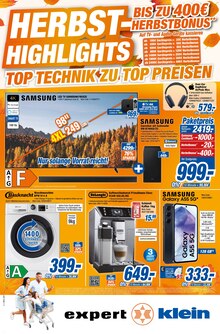 Waschmaschine im expert Prospekt "Top Angebote" mit 4 Seiten (Homburg)