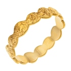 Bague en plaqué or sequins martelés - Le Manège à Bijoux Bague en plaqué or sequins martelés à 24,00 € dans le catalogue Le Manège à Bijoux