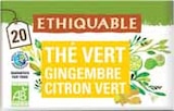 Thé vert bio gingembre citron vert ceylan - ETHIQUABLE dans le catalogue Intermarché