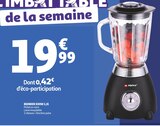 BlENDER 500W 1,5l en promo chez Auchan Supermarché Aubervilliers à 19,99 €